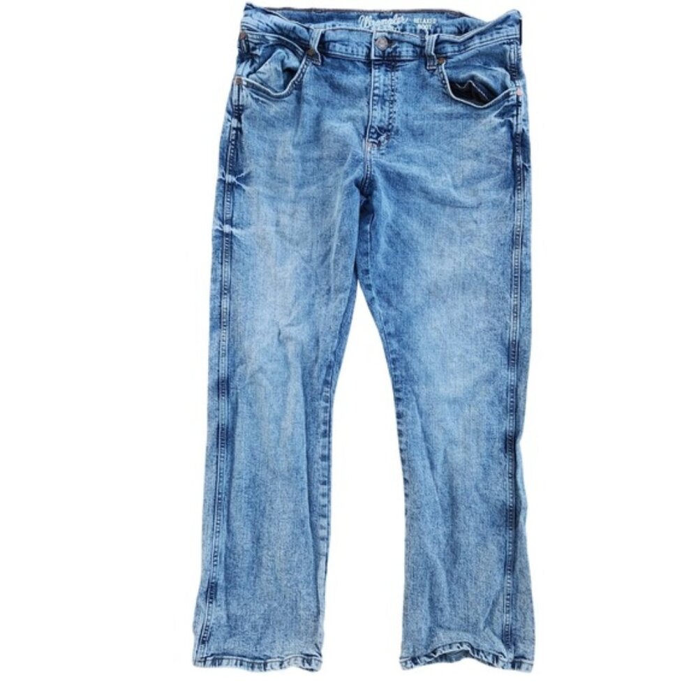 Wrangler‎ 1947 Relaxed Fit Jeans Men's Light Wash Denim Straight Leg